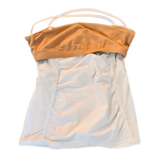 🔴Lululemon - Exquisite White Crossback Ruched Front wi Back Opening Tank - SZ S - Picture 6 of 12